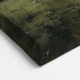 Misty Green Landscape Abstract – Tranquil Forest Canvas Art