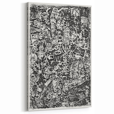 Modern Wall Art - Small World by Paul Klee - Black & White Abstract Print