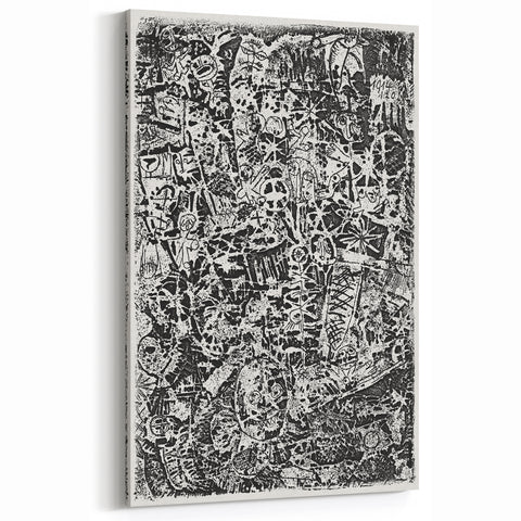 Modern Wall Art - Small World by Paul Klee - Black & White Abstract Print