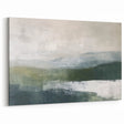 Misty Mountain Abstract Landscape – Cool Tones Canvas for Tranquil Decor