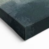 Misty Mountain Abstract Landscape – Cool Tones Canvas for Tranquil Decor