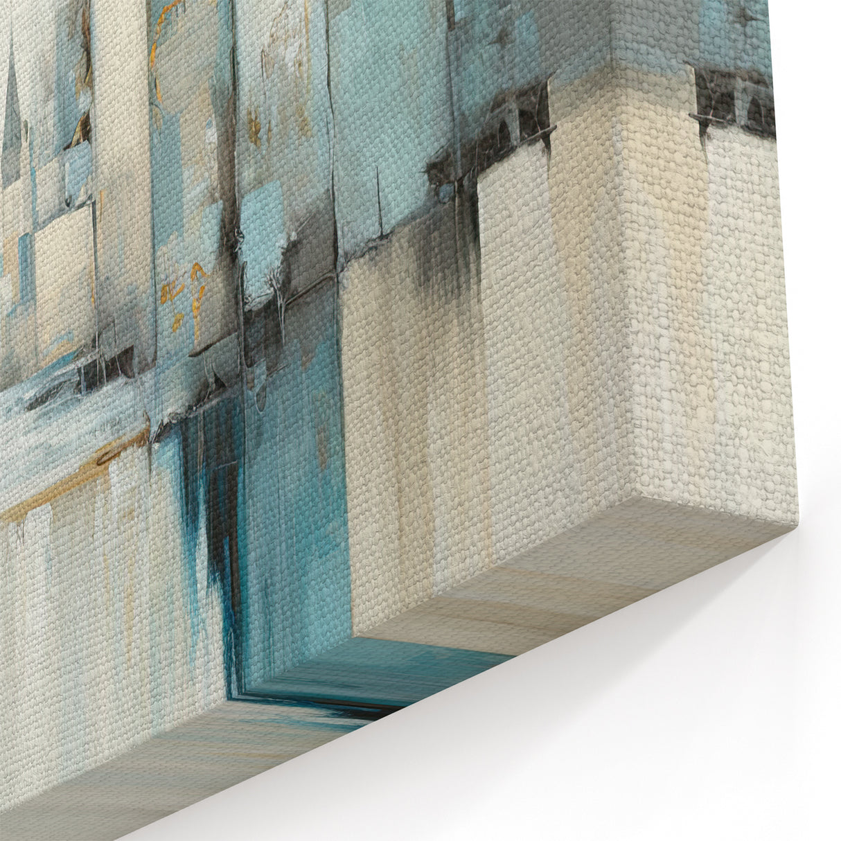 Architectural Abstract Wall Art - Contemporary Geometric Canvas Print