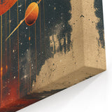 Minimalist Cosmic Landscape Art - Abstract Planetary Design Wall Decor