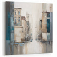 Abstract Urban Architecture Art - Minimalist Cityscape Canvas Print