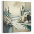 Modern Architectural Landscape Art - Abstract Urban Canvas Print