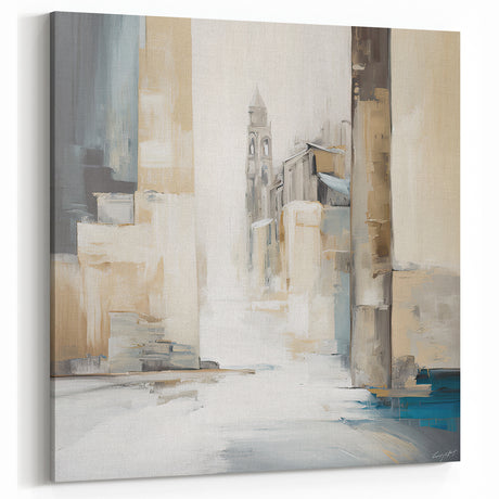 Minimalist Architectural Wall Art - Urban Abstract Cityscape Print