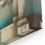 Mediterranean Coastal Wall Art - Abstract Seaside Architecture Print