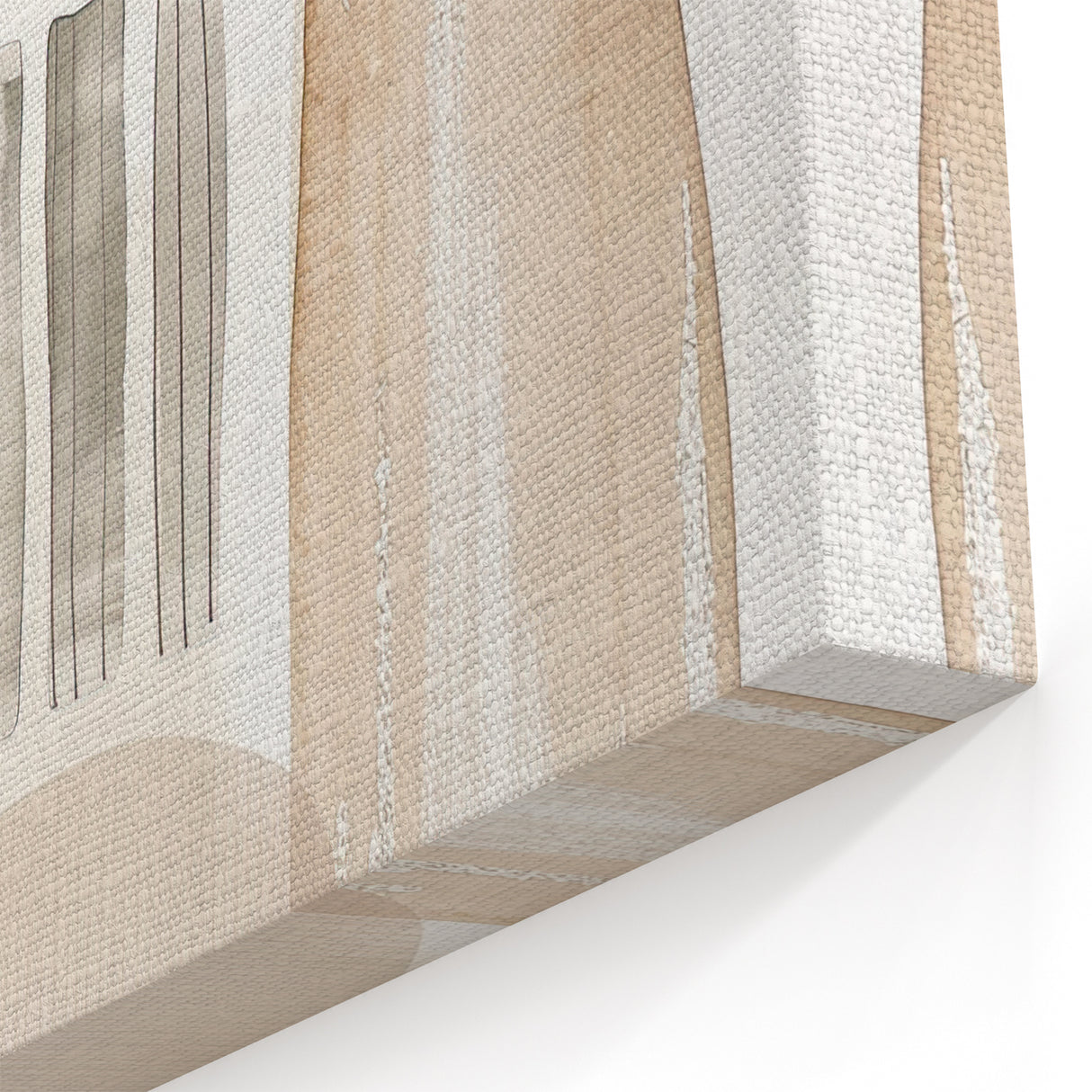 Minimalist Abstract Art in Neutral Earth Tones - Modern Simple Wall Decor