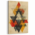 Minimalist Geometric Wall Art in Warm Tones - Modern Abstract Decor