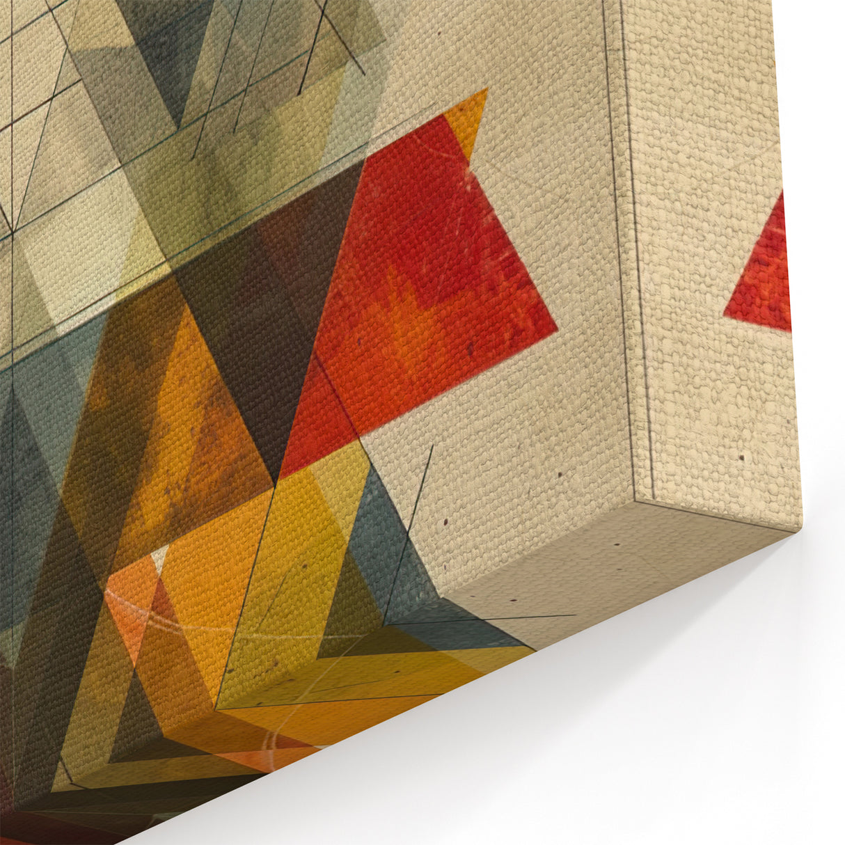 Minimalist Geometric Wall Art in Warm Tones - Modern Abstract Decor