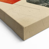 Minimalist Geometric Wall Art in Warm Tones - Modern Abstract Decor