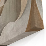 Minimalist Abstract Flowing Shapes Art in Neutral Tones - Modern Wall Decor