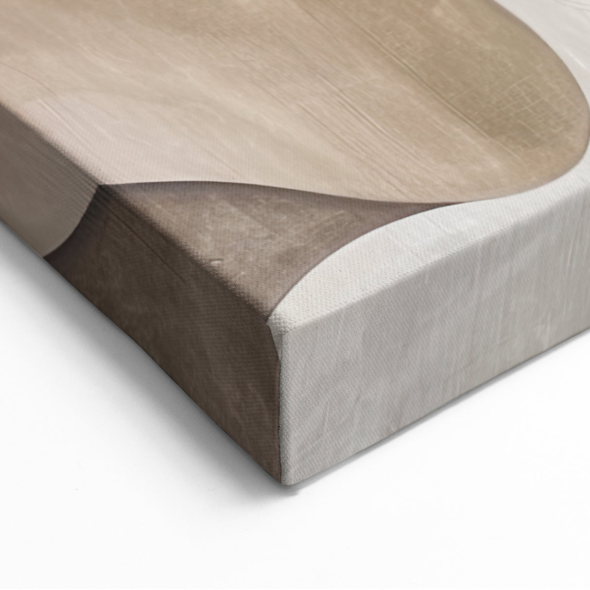 Minimalist Abstract Flowing Shapes Art in Neutral Tones - Modern Wall Decor