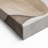 Minimalist Abstract Flowing Shapes Art in Neutral Tones - Modern Wall Decor
