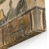 Modern Wall Art Print - Feast Scene in Earthy Tones - Unique Decor Piece