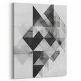 Minimalist Abstract Geometric Art in Black and White - Modern Wall Decor