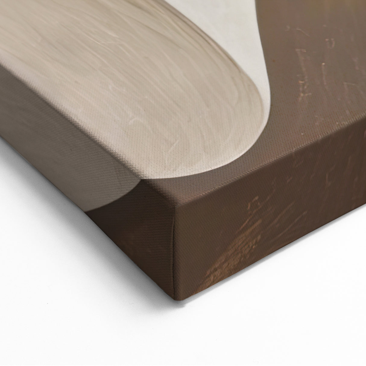 Minimalist Abstract Flowing Shapes Art in Earthy Tones - Modern Decor