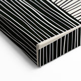 Minimalist Abstract Line Art in Black and White - Modern Wall Decor