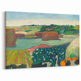 Modern Wall Art Print - Haystacks in Brittany by Gauguin - Pastoral Decor