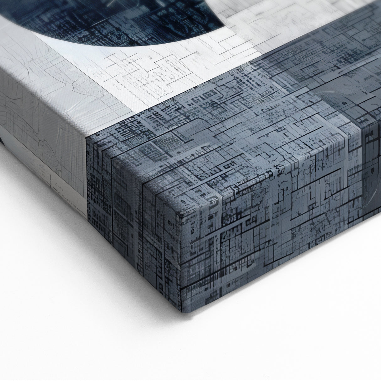 Textured Geometric Abstract Art in Black and Brown - Modern Wall Decor