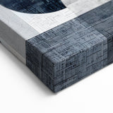 Textured Geometric Abstract Art in Black and Brown - Modern Wall Decor