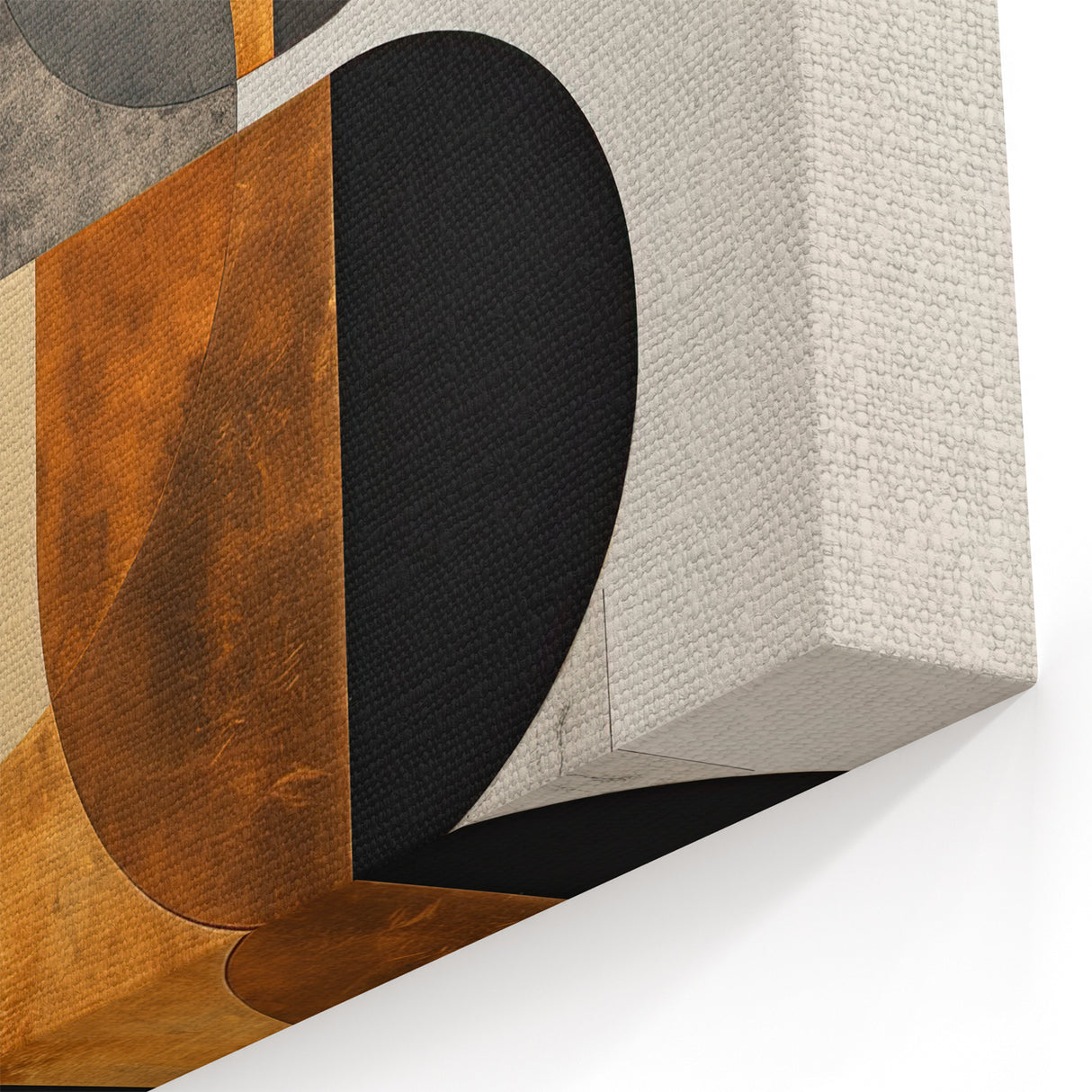 Minimalist Geometric Abstract Art with Gold and Black - Modern Wall Decor