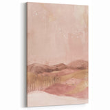 Soft Pink Landscape Abstract Art – Dreamy Pastel Canvas Wall Decor