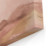 Soft Pink Landscape Abstract Art – Dreamy Pastel Canvas Wall Decor