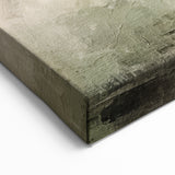 Misty Waters Landscape Abstract Art – Tranquil Green & Gray Canvas