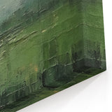 Deep Green Landscape Abstract Art – Serene Nature-Inspired Canvas Decor