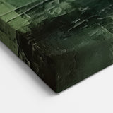 Deep Green Landscape Abstract Art – Serene Nature-Inspired Canvas Decor