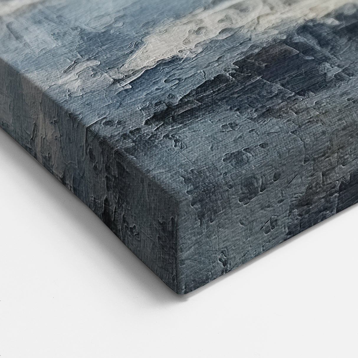 Calm Blue Ocean Abstract Landscape Art – Modern Tranquil Canvas Decor