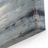 Abstract Landscape Art - Serene Gray and Blue Modern Landscape Wall Decor