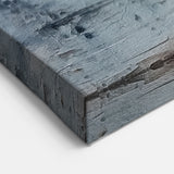 Abstract Landscape Art - Serene Gray and Blue Modern Landscape Wall Decor