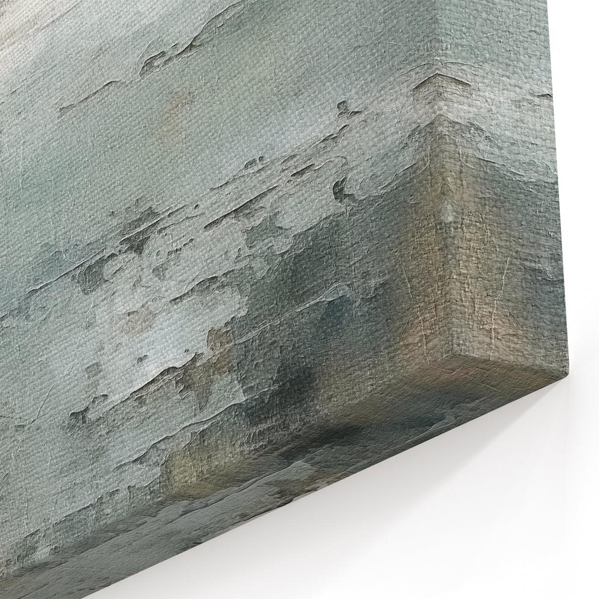 Contemporary Landscape Abstract - Serene Ocean Hues Wall Art Canvas