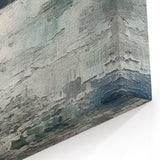 Landscape Abstract Canvas Art - Calm Waters and Coastal Horizon Wall Decor