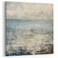 Contemporary Landscape Print - Soft Misty Waters Abstract Wall Art
