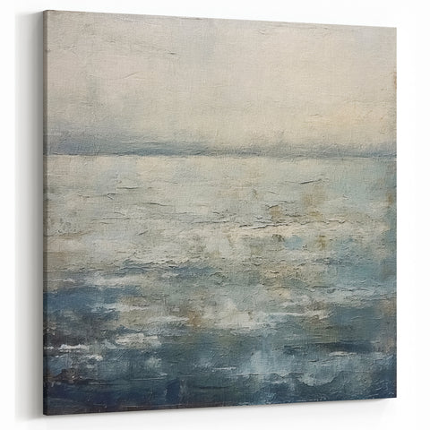 Abstract Nature Wall Art - Serene Waterscape Canvas for Modern Decor