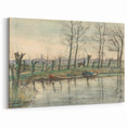 Modern Wall Art: Serene Amsterdam Landscape with Minimalist Touch