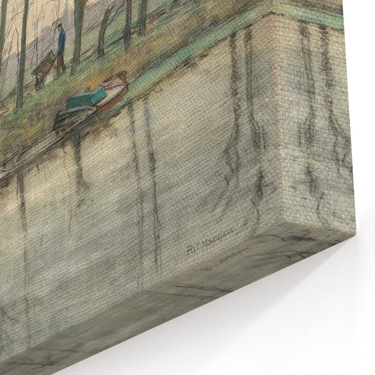 Modern Wall Art: Serene Amsterdam Landscape with Minimalist Touch