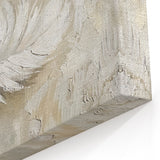 Minimalist Feather Texture Art in Neutral Tones - Modern Wall Decor