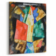 Modern Wall Art: Bold Abstract Composition in Blue, Yellow, and Green