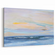 Colorful Abstract Landscape - Sunset Glow and Ocean Waves Wall Art
