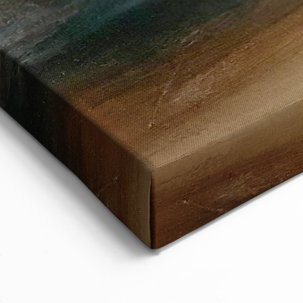 Abstract Coastal Landscape - Aqua Shores and Calm Horizon Wall Art