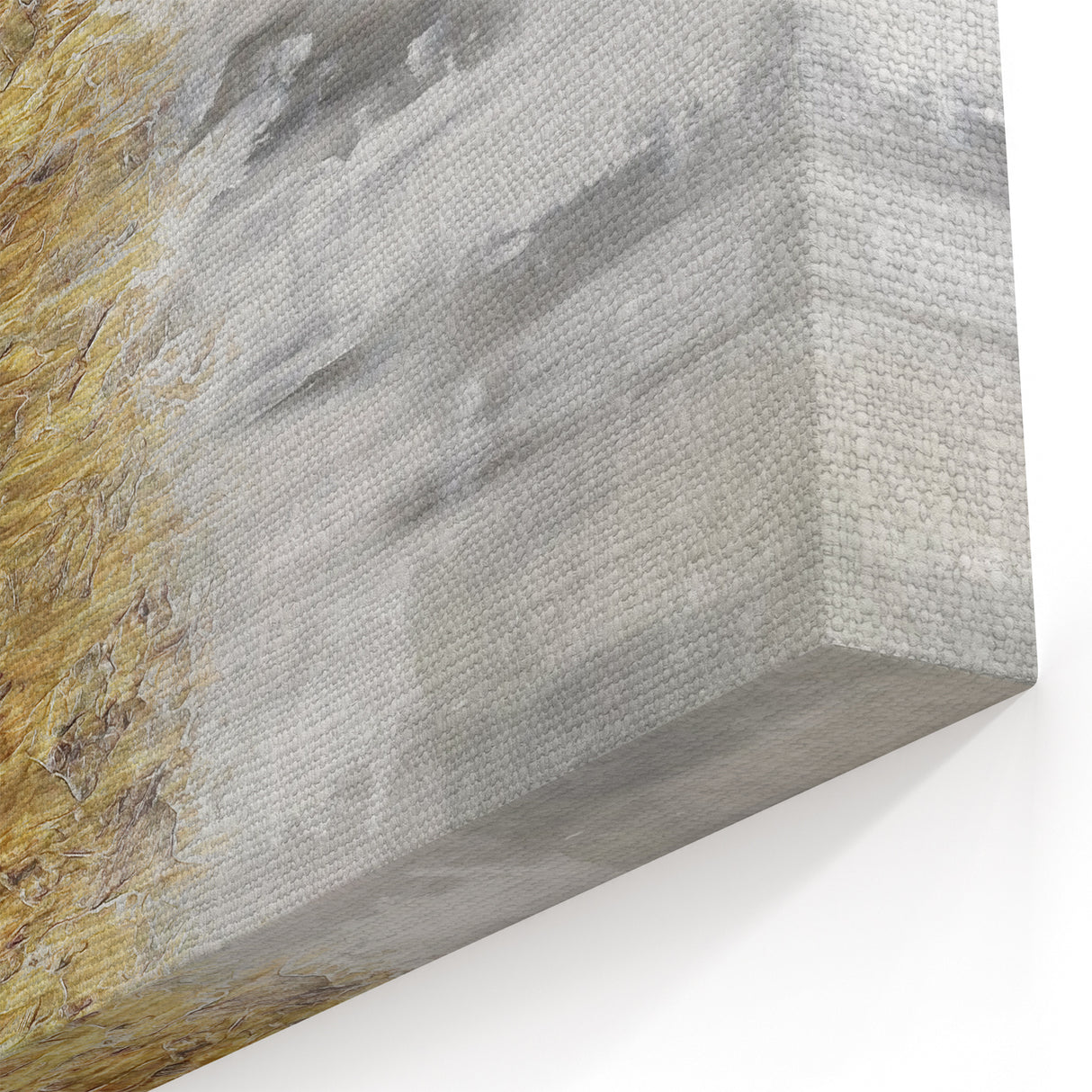 Abstract Nature Wall Art - Earthy Reflections and Textured Layers Canvas