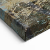 Abstract Nature Wall Art - Earthy Reflections and Textured Layers Canvas