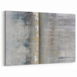 Modern Abstract Canvas - Metallic Gray and Gold Textured Wall Art