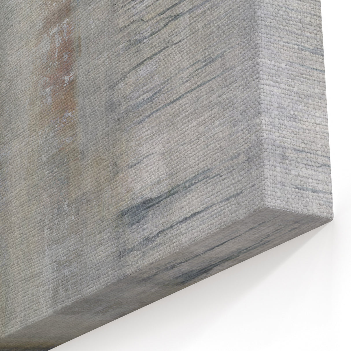 Modern Abstract Canvas - Metallic Gray and Gold Textured Wall Art