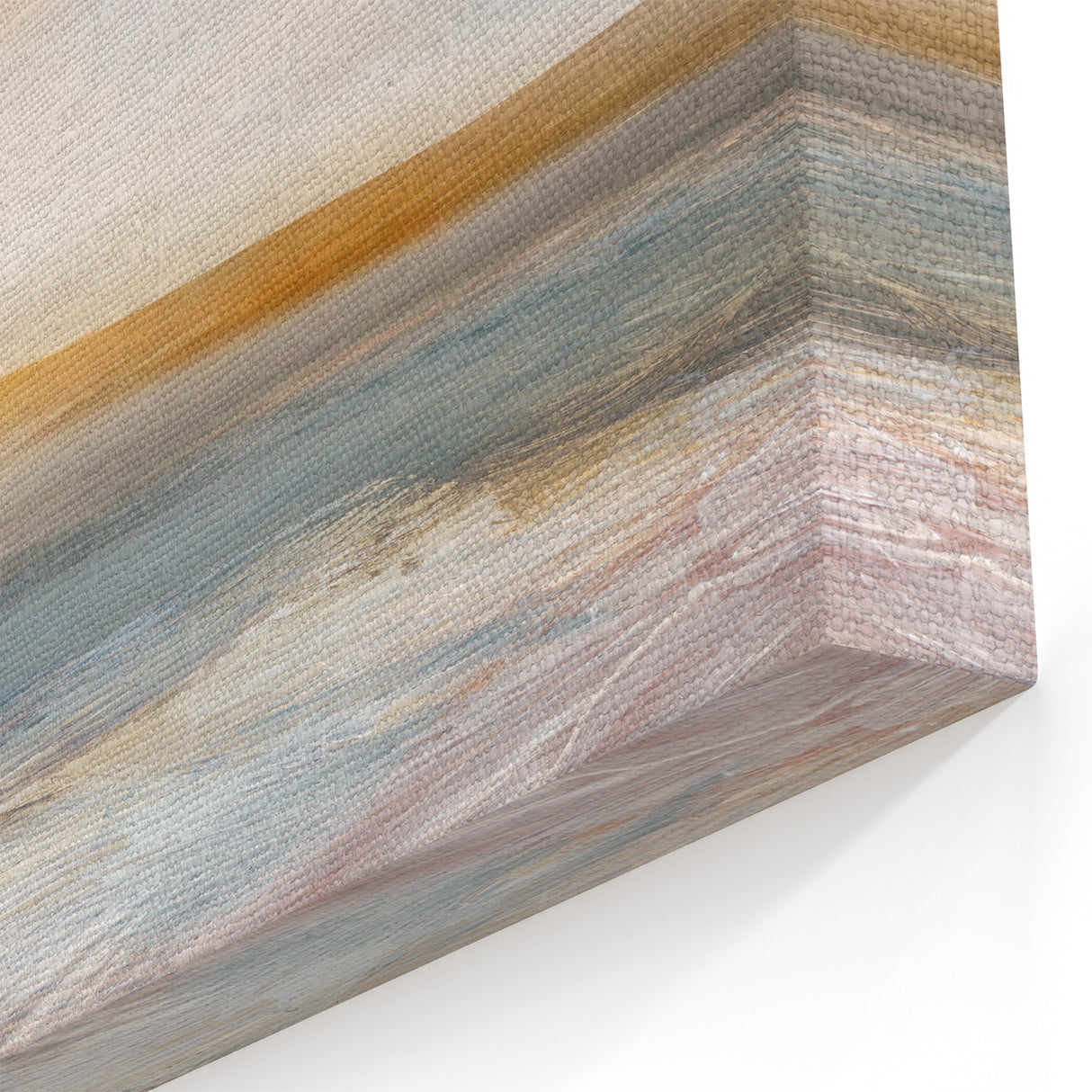 Modern Landscape Abstract Wall Art - Elegant Sunset Ocean Canvas Decor