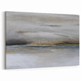 Contemporary Landscape Print - Misty Horizon Abstract Canvas Art
